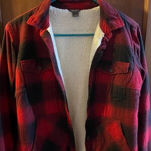 Eddie Bauer Red and Black Lightweight Skirt